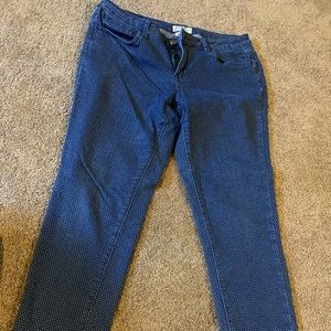 Polka Dot Jean Capris